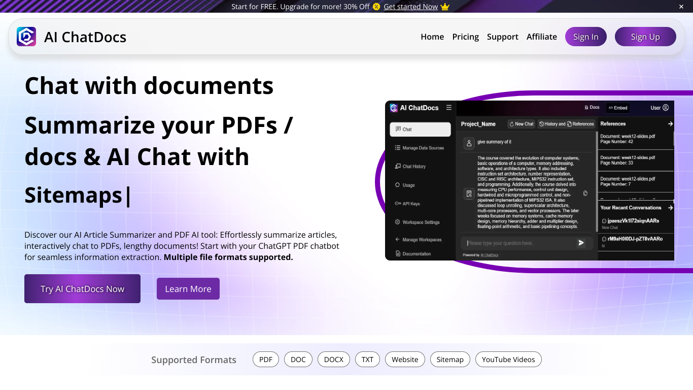 AI ChatDocs screenshot