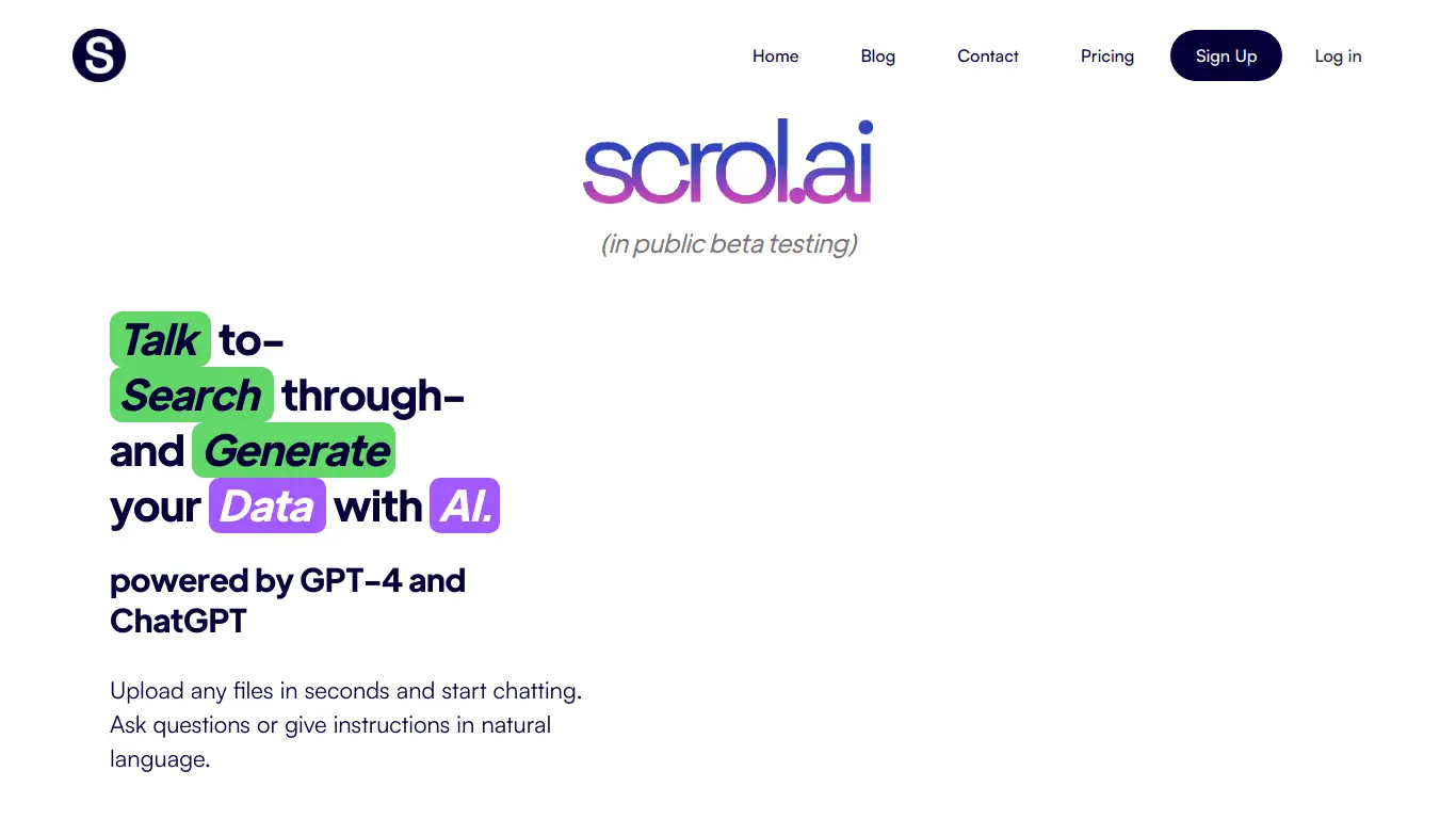 Askcorpora screenshot