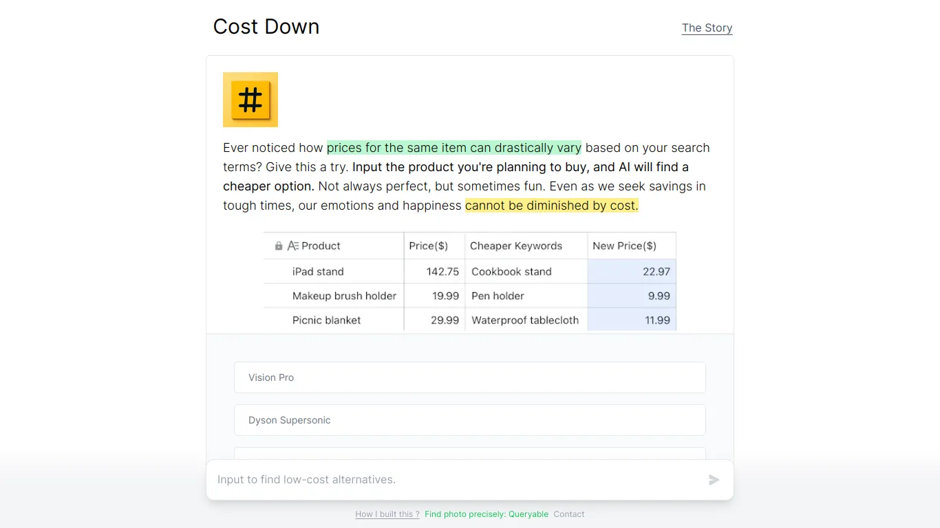 CostDown screenshot