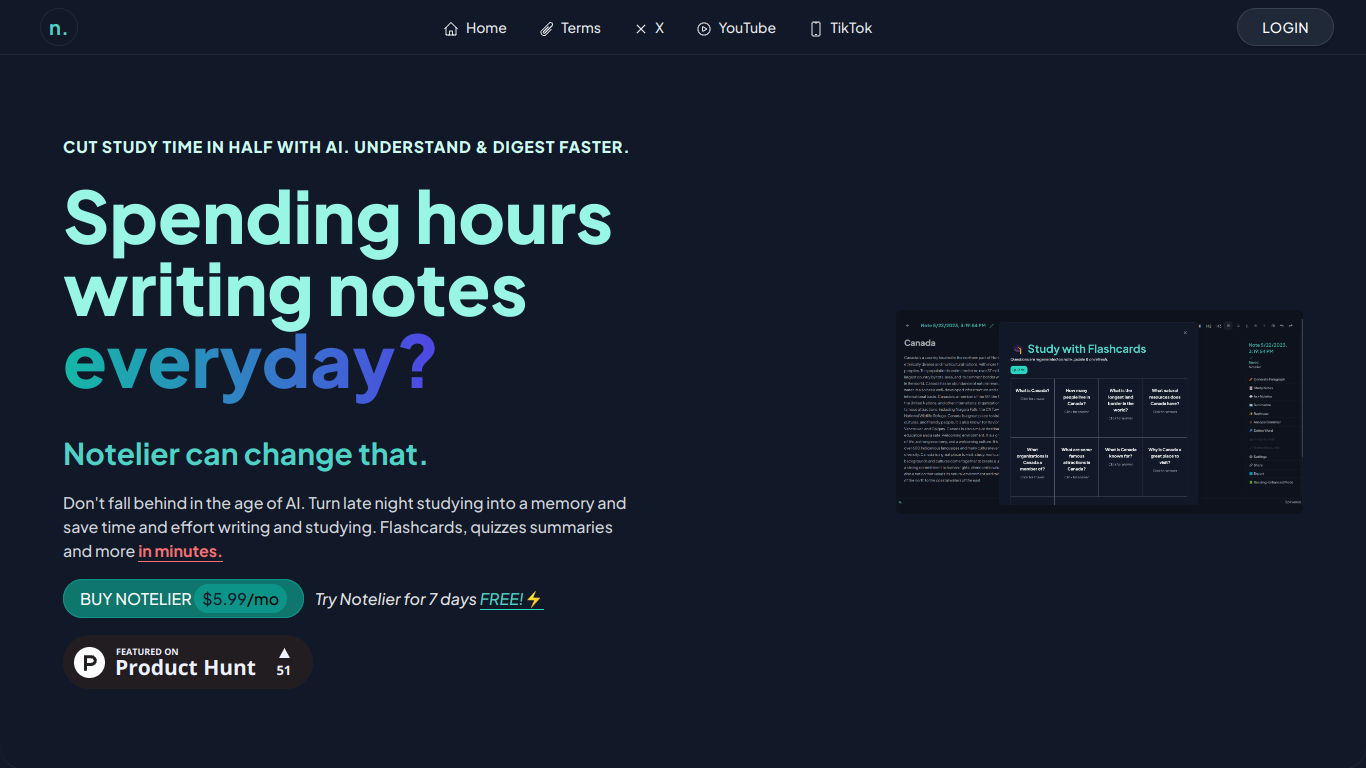 Notelier screenshot